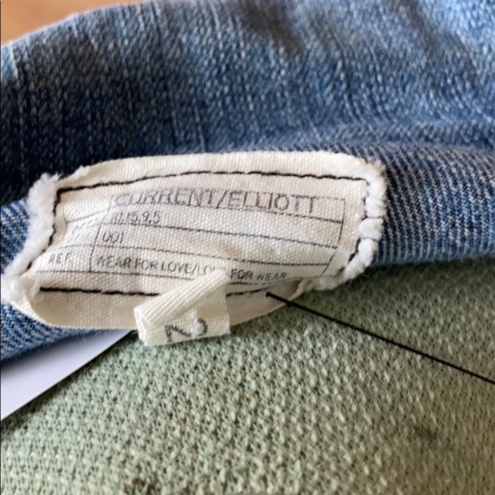 Current Elliot Denim Jacket Snap Size 2 Medium - image 7